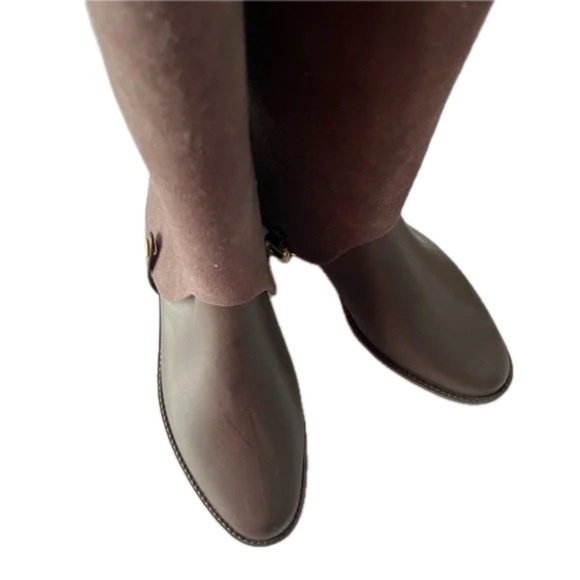 MELISSA 2 in 1 Riding Special Boots Rain Boots Size 40UK Brown Removable Flocked - Picture 2 of 13